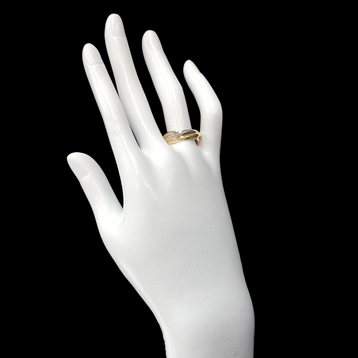 Trinity MM Ring 18K YG WG PG 750 Size55 7.25(US)