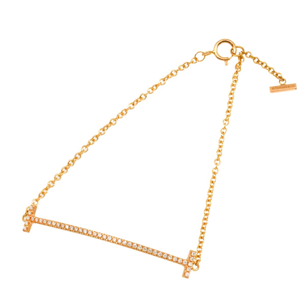 T Smile Diamond Bracelet 18K Pink Gold 750