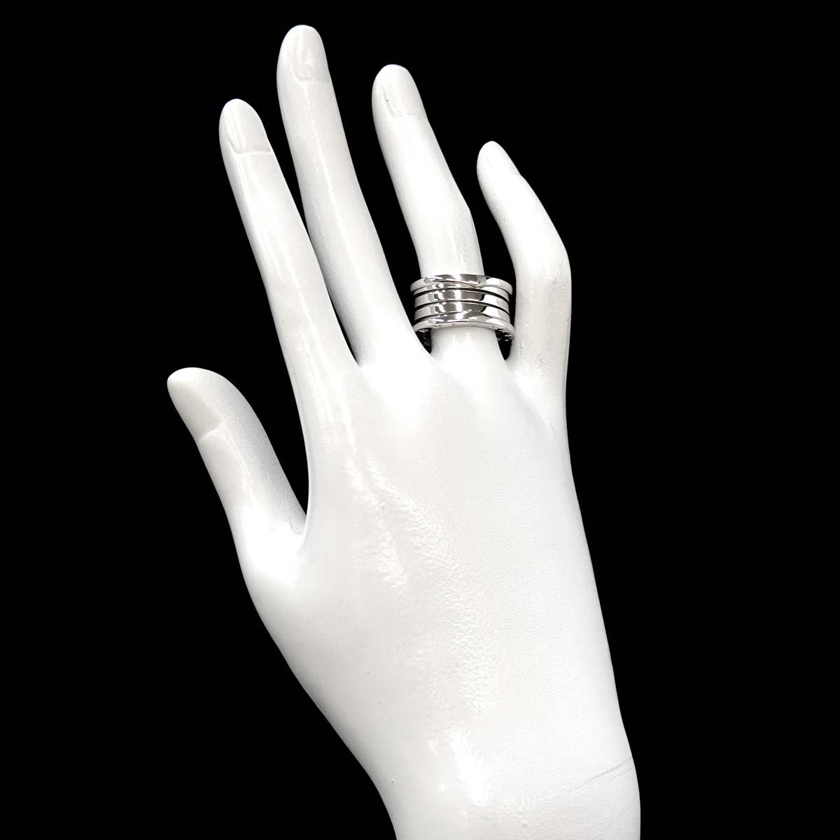 B-ZERO1 4 BAND Ring 18K White Gold 750 Size54 6.25-6.5(US)
