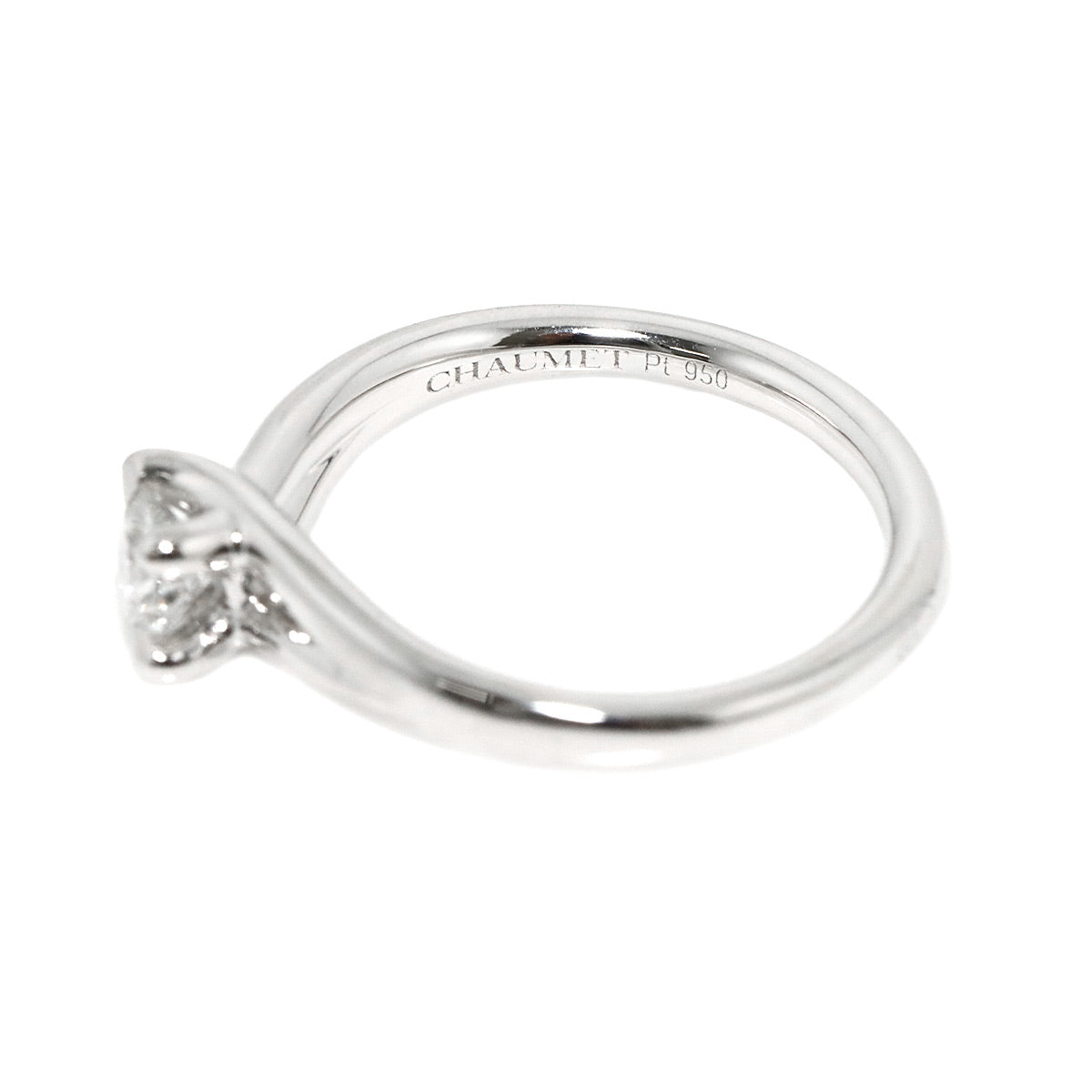 Liens Diamond 0.26ct F/VVS2/EX Ring Pt size3.75-4(US)