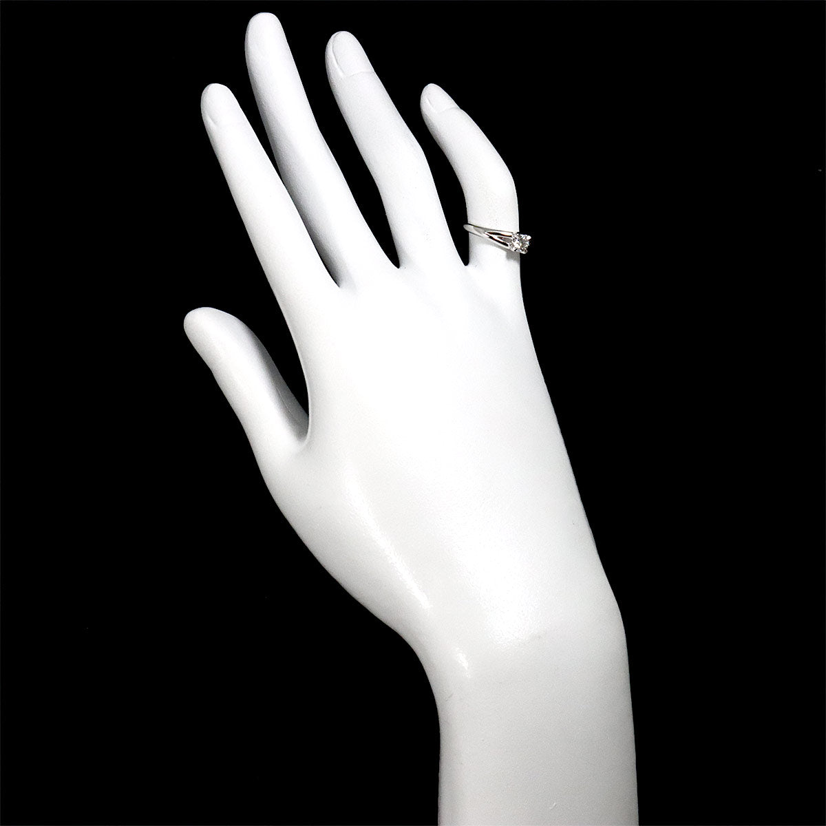 Liens Diamond 0.26ct F/VVS2/EX Ring Pt size3.75-4(US)