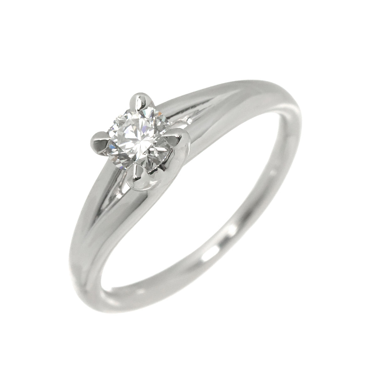 Liens Diamond 0.26ct F/VVS2/EX Ring Pt size3.75-4(US)