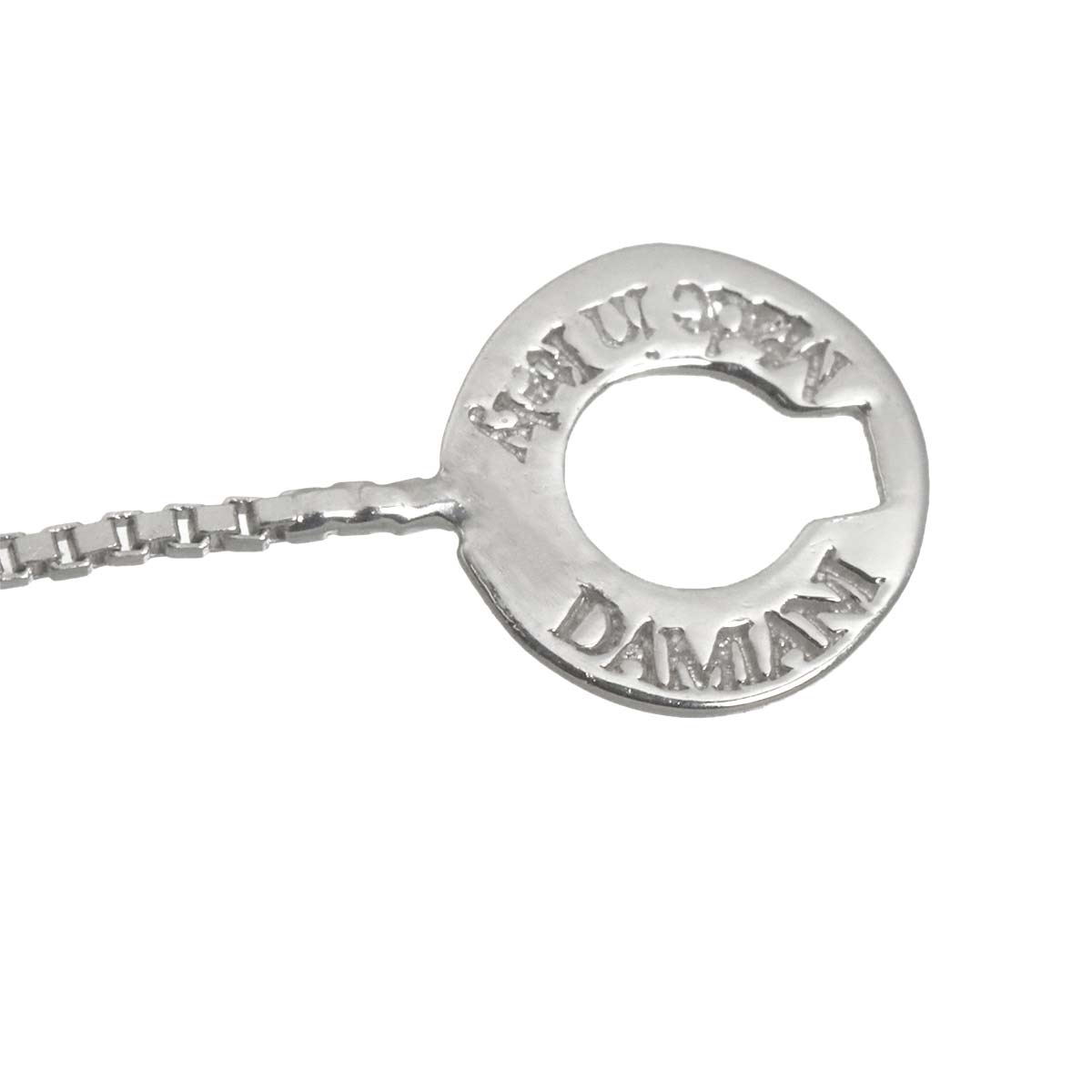 Diamond Cross Necklace 18K WG 750