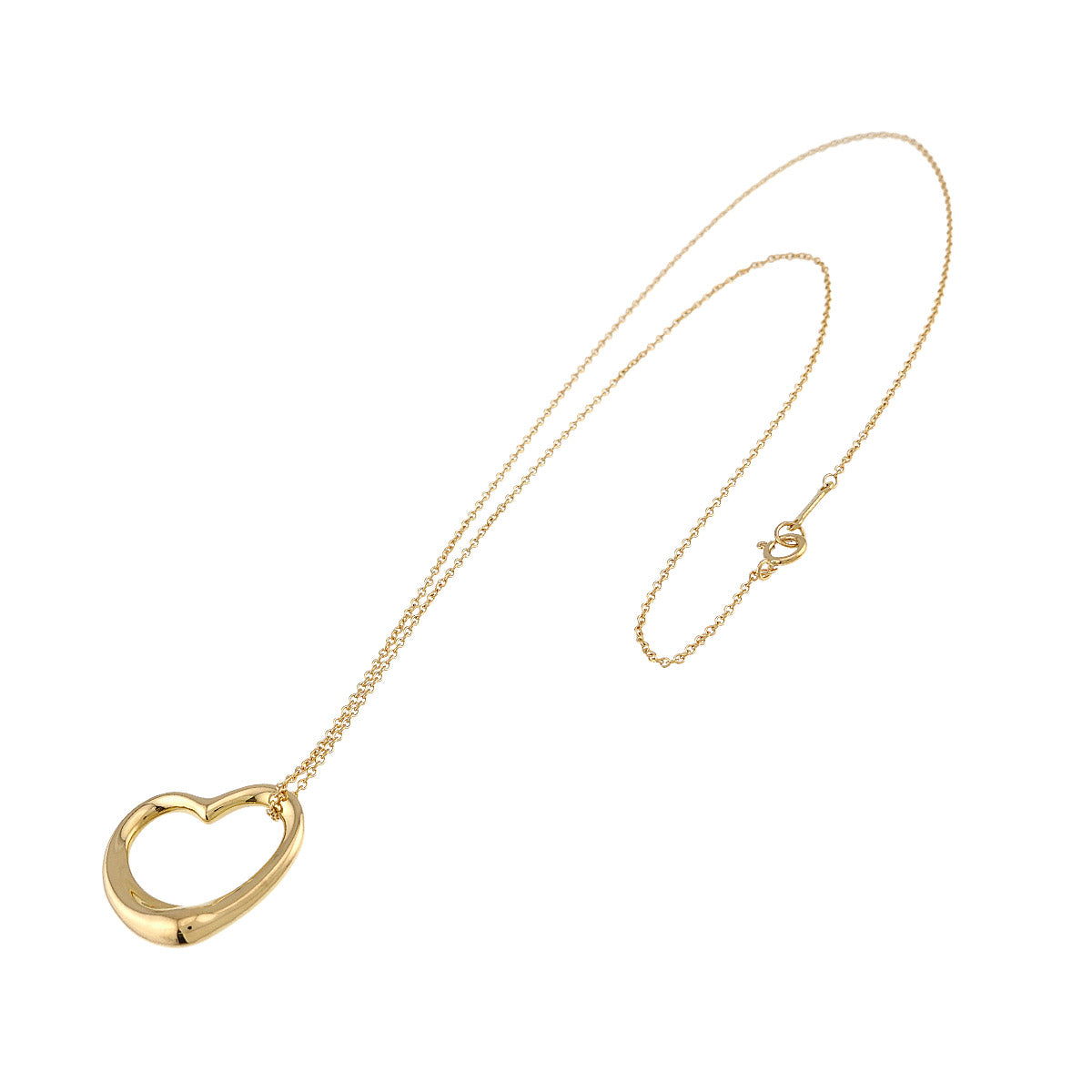 Open Heart Necklace 18K Yellow Gold 750