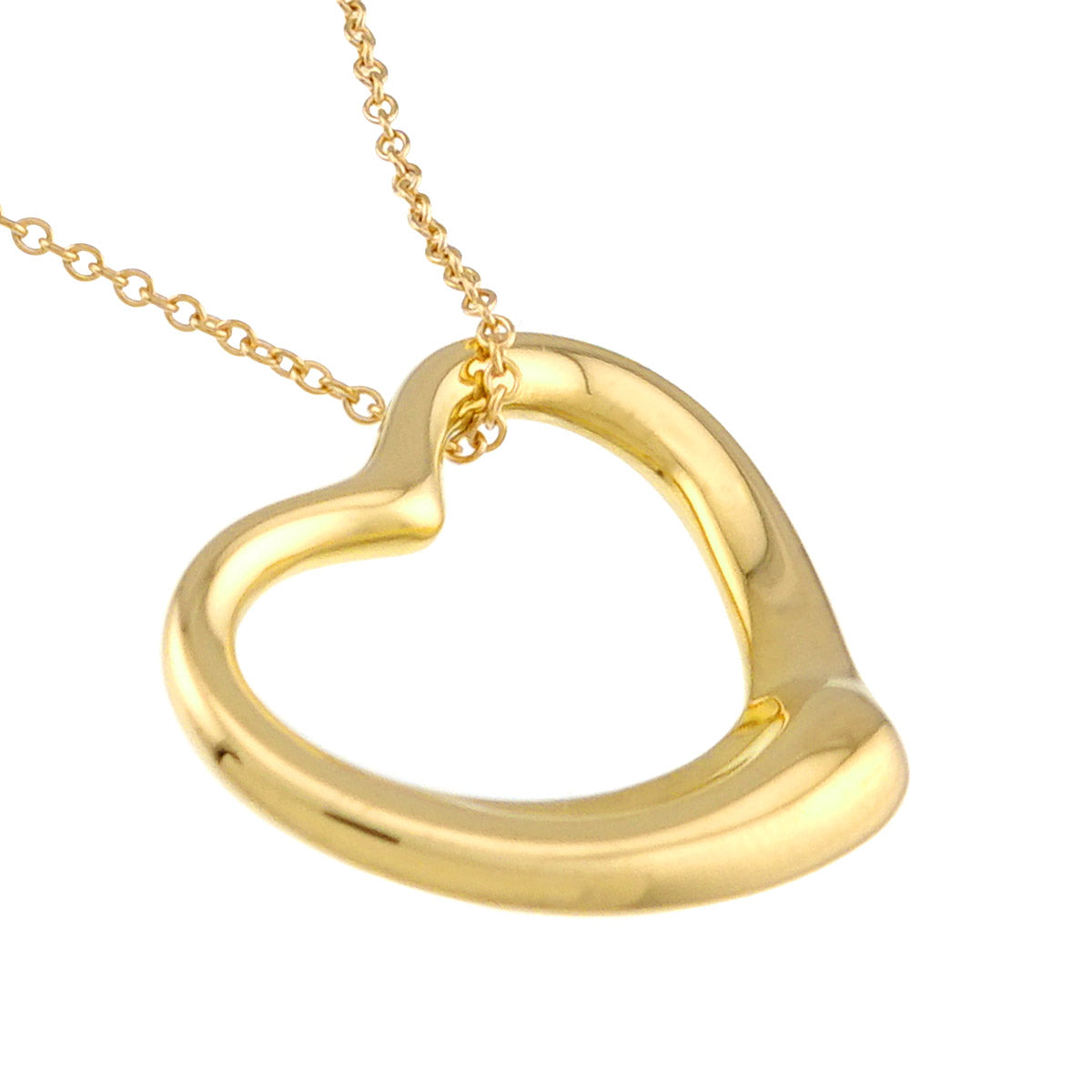 Open Heart Necklace 18K Yellow Gold 750