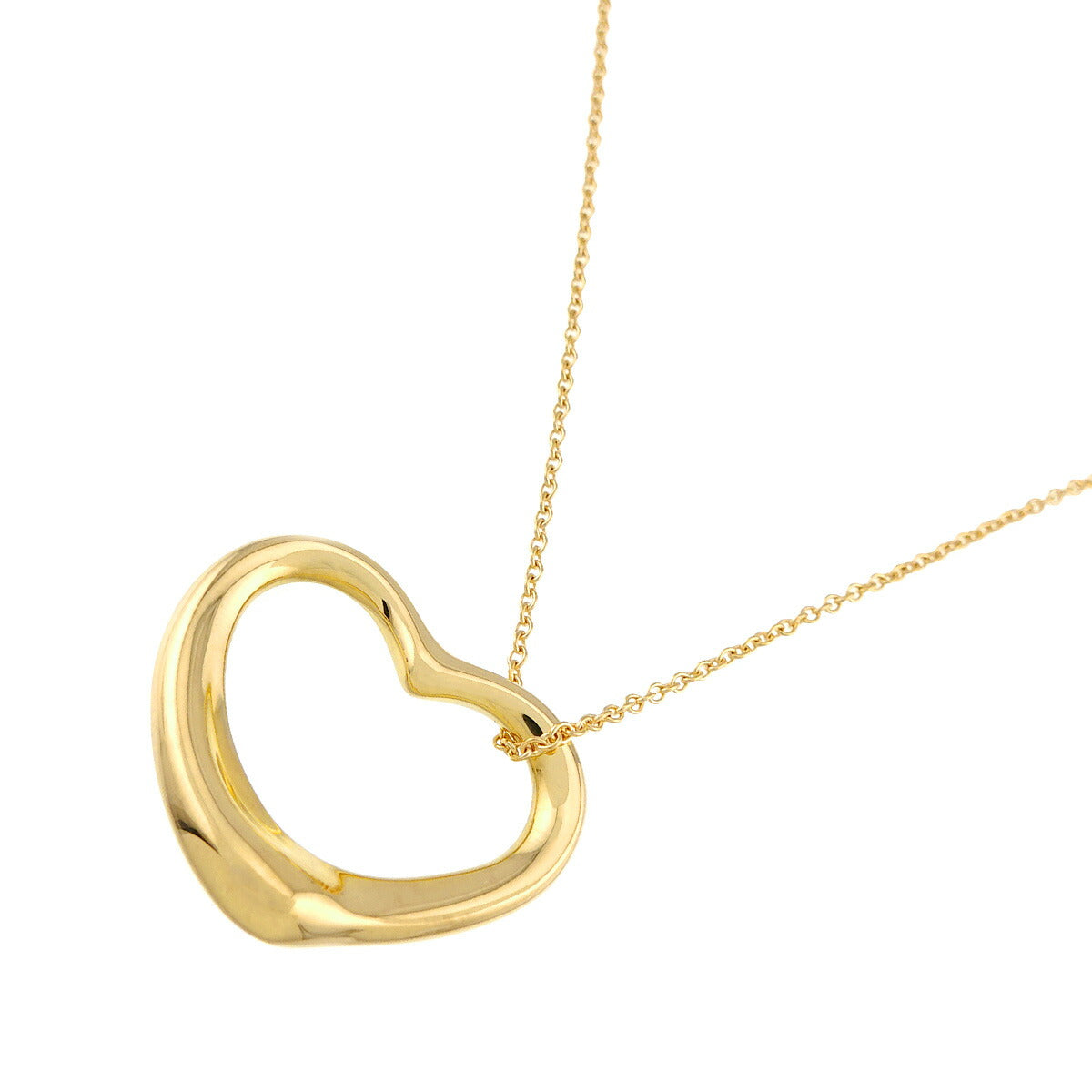 Open Heart Necklace 18K Yellow Gold 750