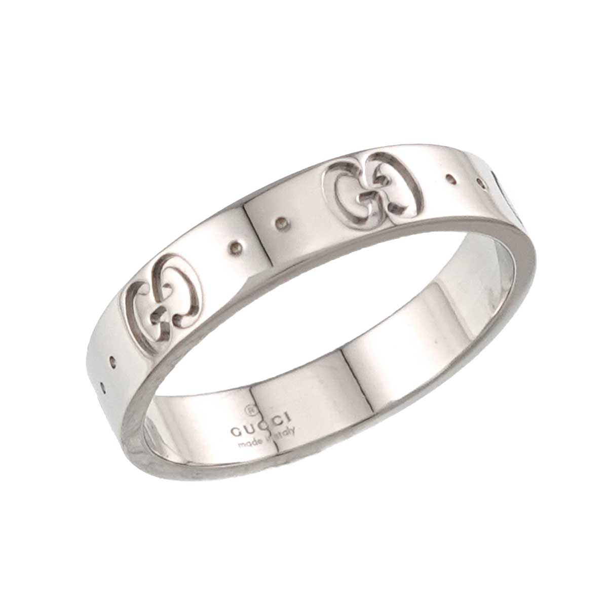 Icon Ring 18K WG White Gold 750 Size15 6.75-7.25(US)
