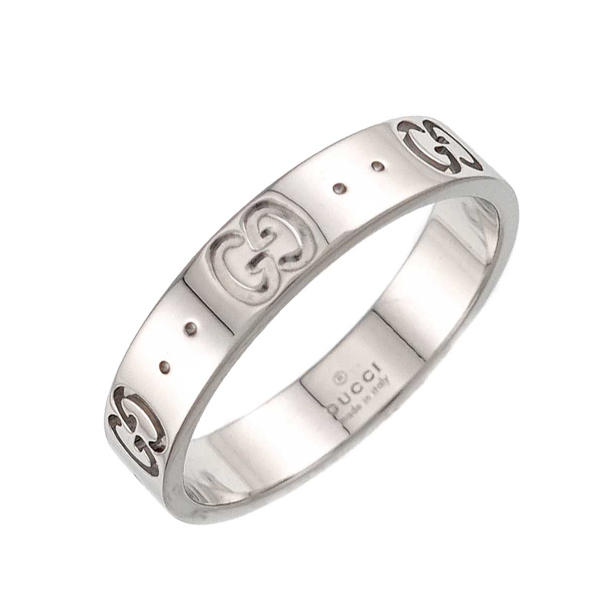 Icon Ring 18K WG White Gold 750 Size15 6.75-7.25(US)