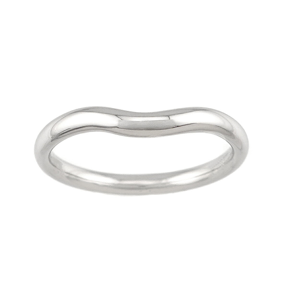 Curved Band Ring Pt Platinum size6.25-6.5(US)