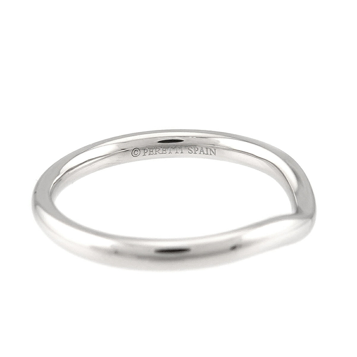 Curved Band Ring Pt Platinum size6.25-6.5(US)