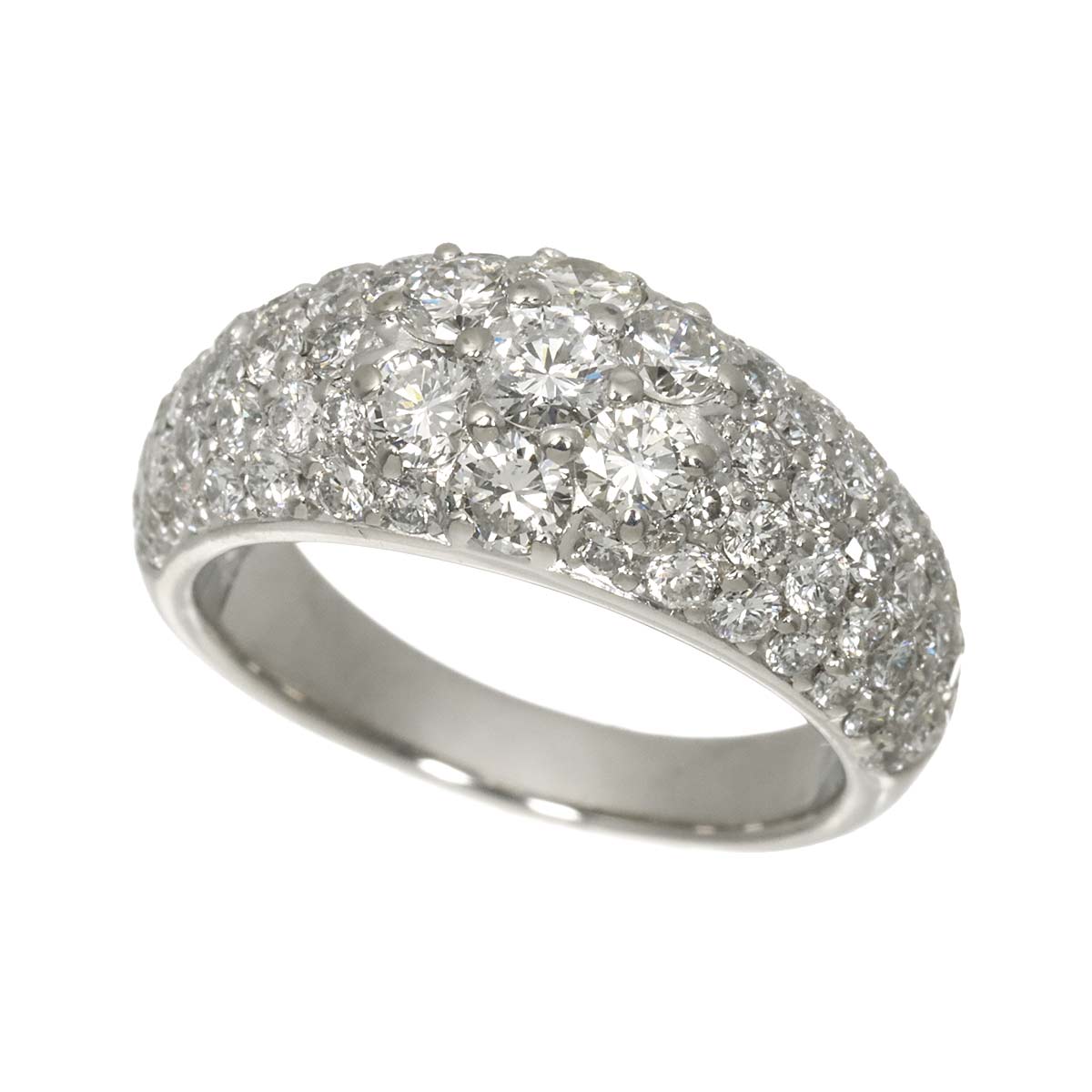 Diamond 0.18ct/2.04ct Ring Pt Platinum size6.25-6.5(US)
