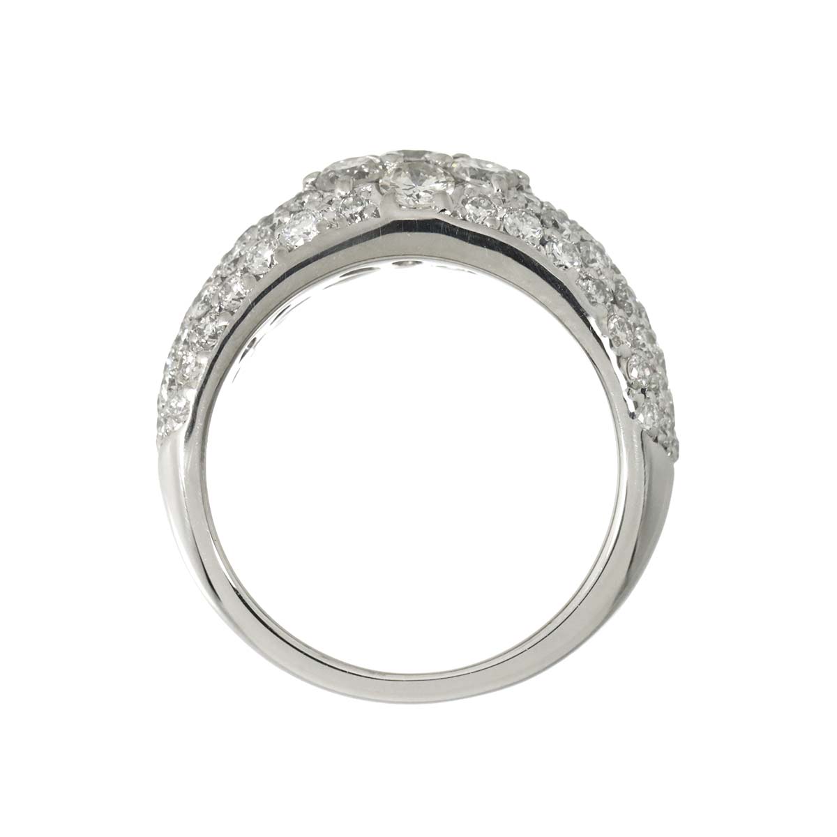 Diamond 0.18ct/2.04ct Ring Pt Platinum size6.25-6.5(US)