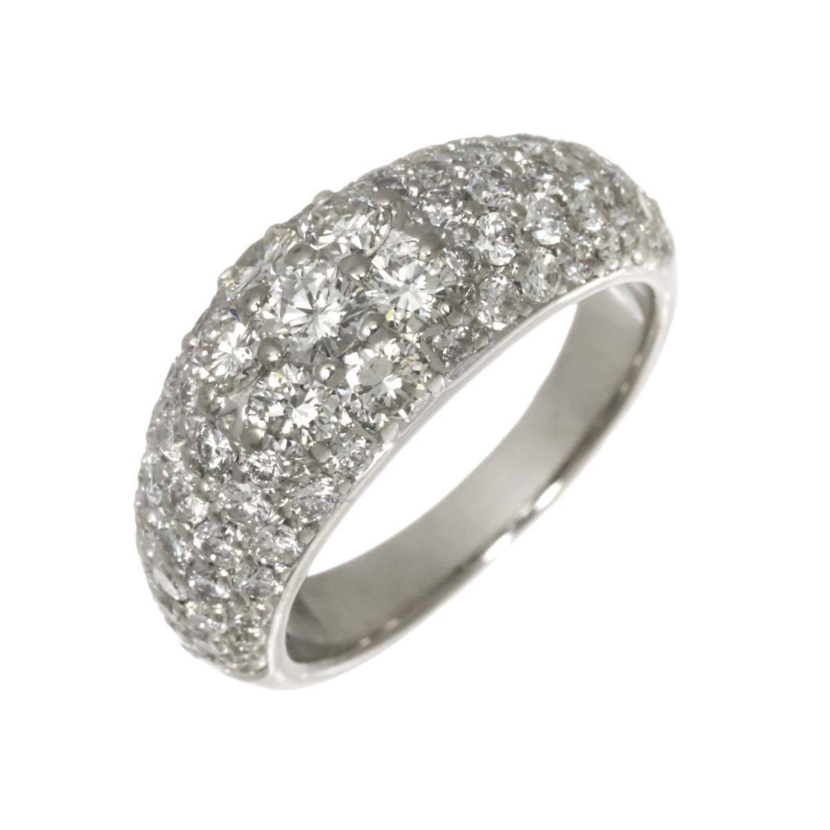 Diamond 0.18ct/2.04ct Ring Pt Platinum size6.25-6.5(US)