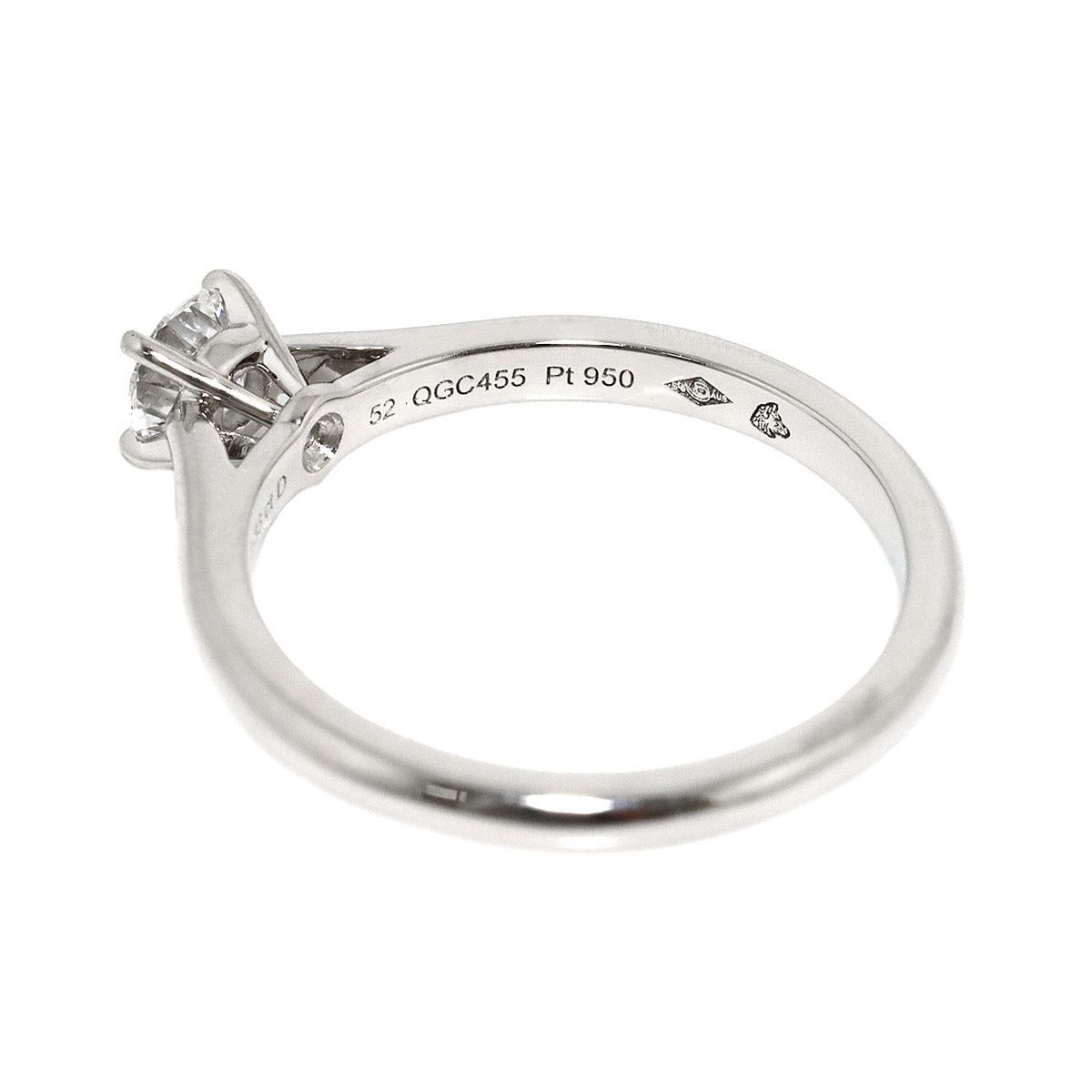 Diamond 0.33ct E/IF/3EX Ring Platinum size52 5.75-6(US)