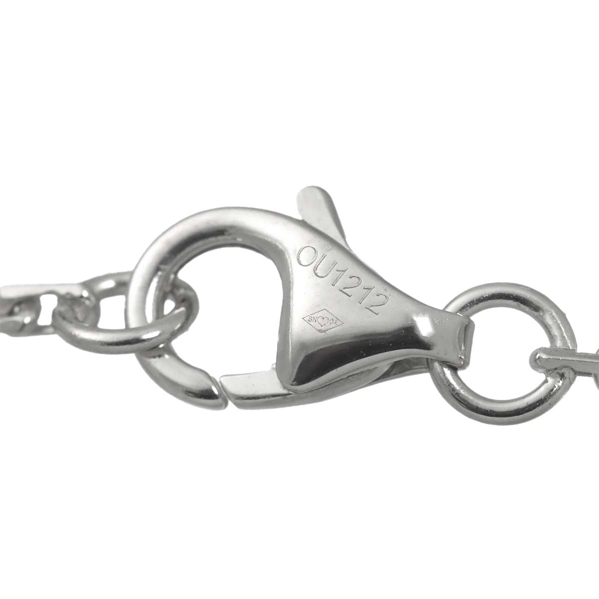 Baby Love Diamond Ceramic Necklace 18K K18 WG White Gold 750