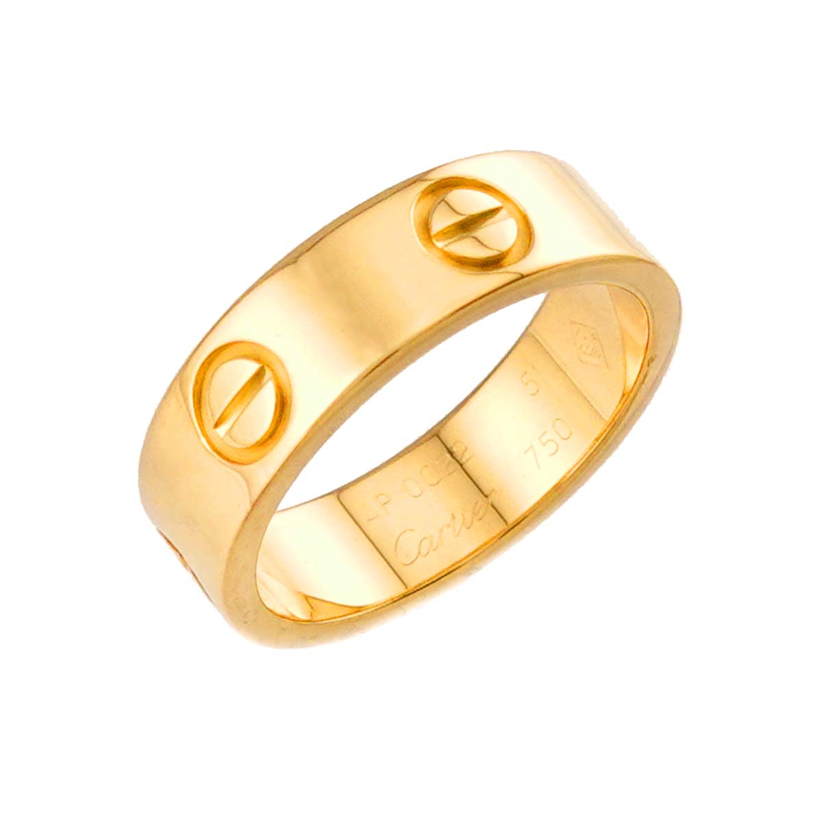 Love Ring 18K Yellow Gold 750 size51 5.25(US)