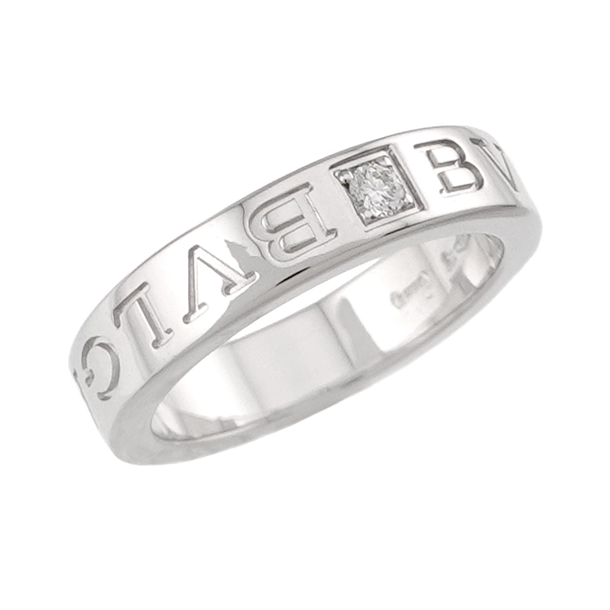 B-ZERO1 Diamond Ring 18K WG 750 size4.5-4.75(US)