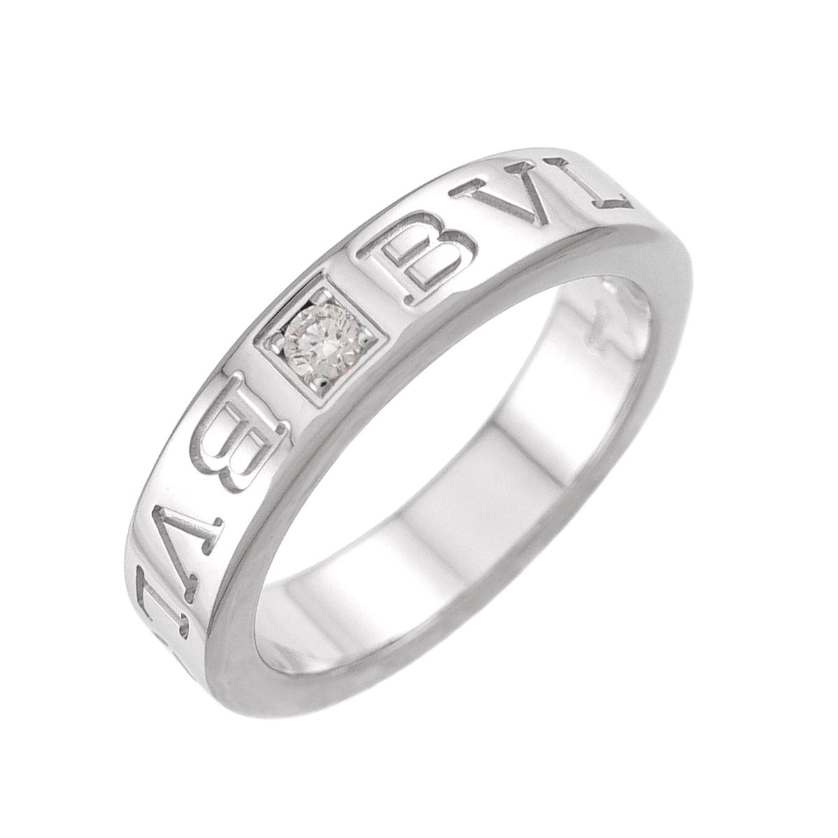B-ZERO1 Diamond Ring 18K WG 750 size4.5-4.75(US)