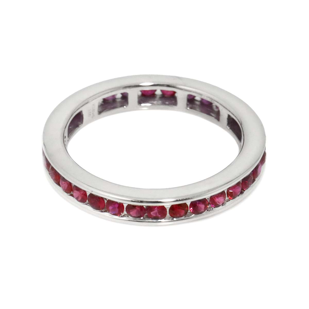 Ruby 1.00ct Ring 18K WG size6(US)