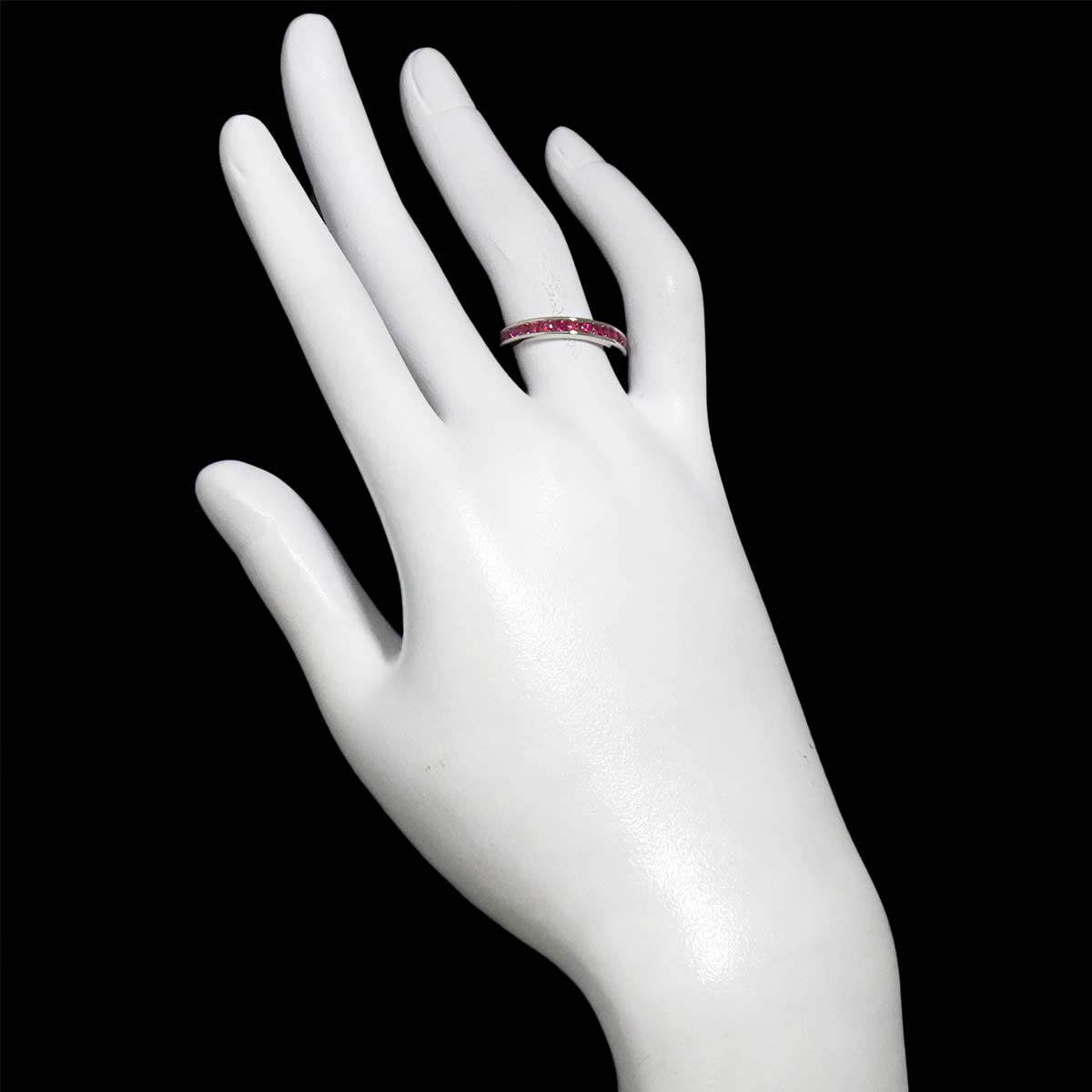 Ruby 1.00ct Ring 18K WG size6(US)