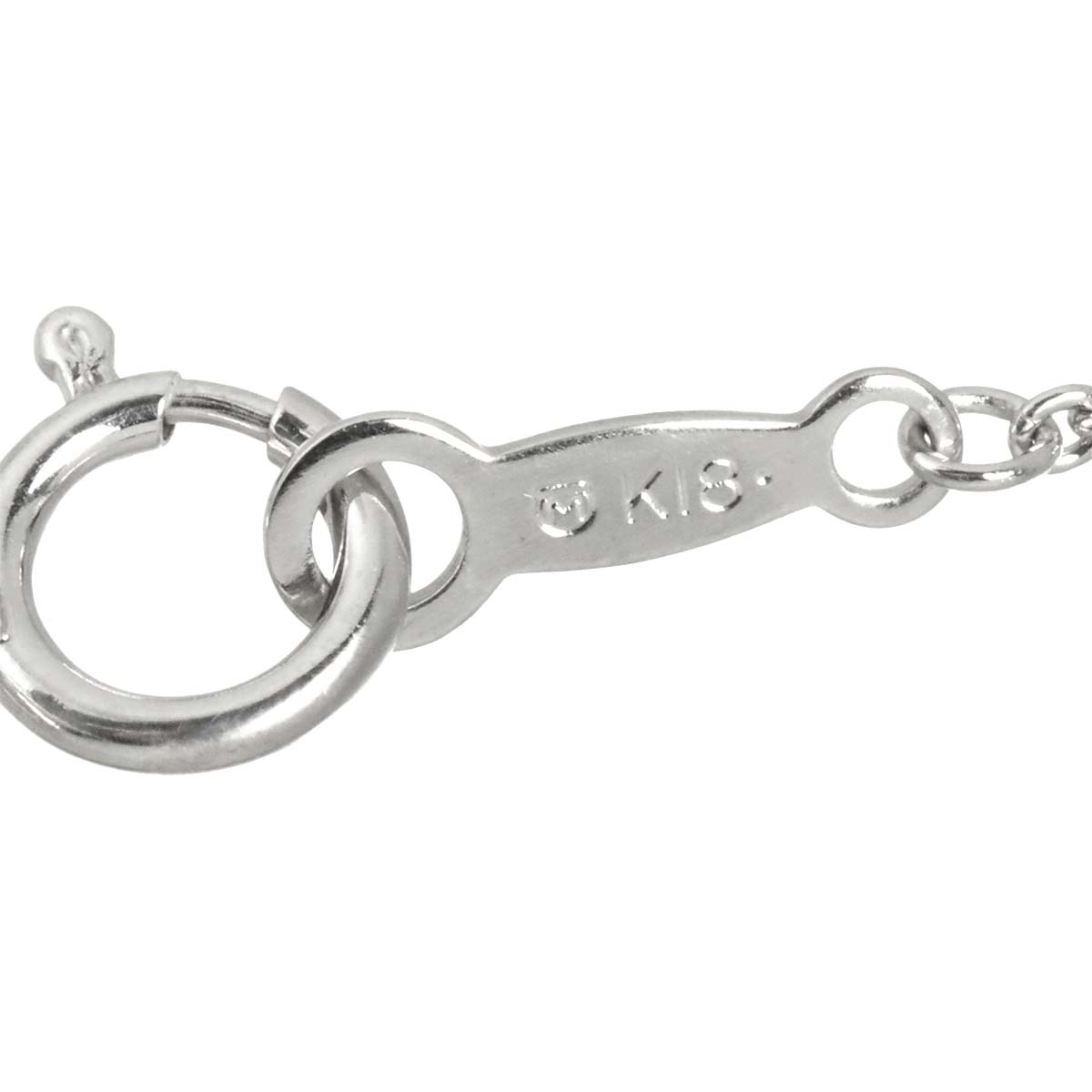 Akoya Pearl 8.4mm Diamond Necklace 18K White Gold 750
