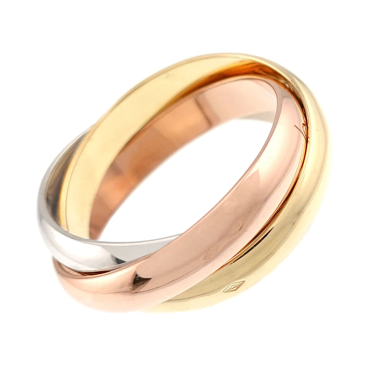 Trinity MM Ring 18K YG WG PG 750 Size51 5.5-5.75(US)