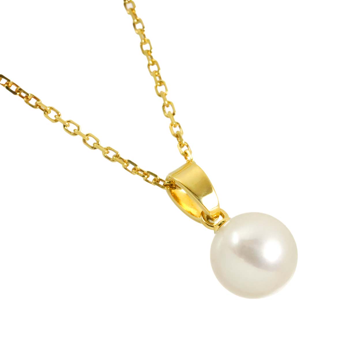 Akoya Pearl 7.1mm Necklace 18K YG 750