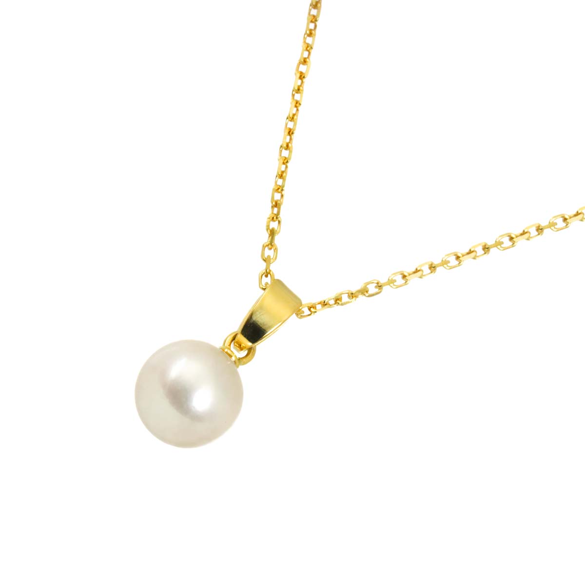 Akoya Pearl 7.1mm Necklace 18K YG 750