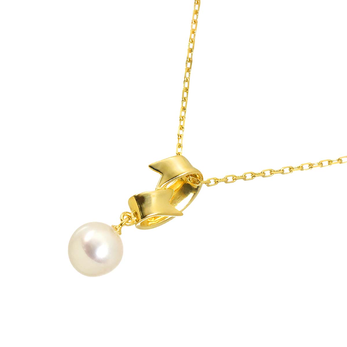 Akoya Pearl 6.9mm Necklace 18K YG 750