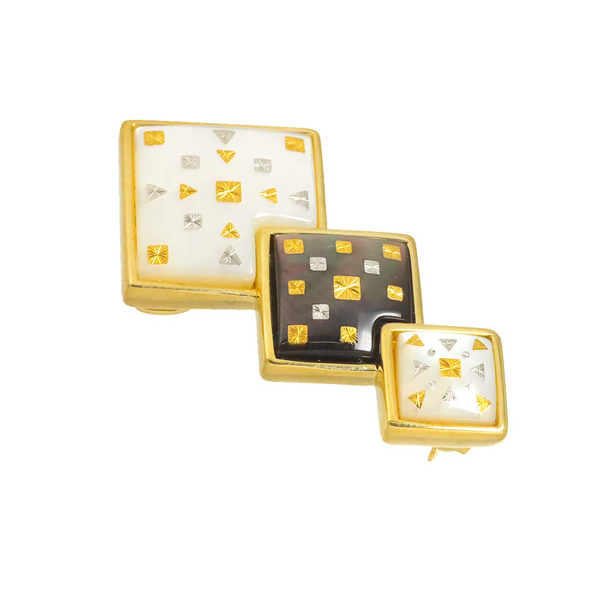 MOP Brooch 18K YG 750