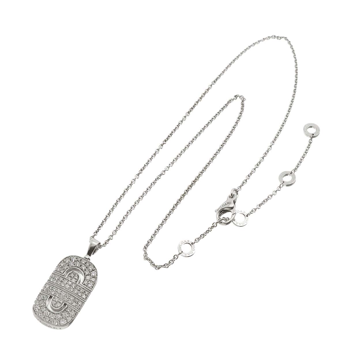 Parentesi Diamond Necklace 18K White Gold 750