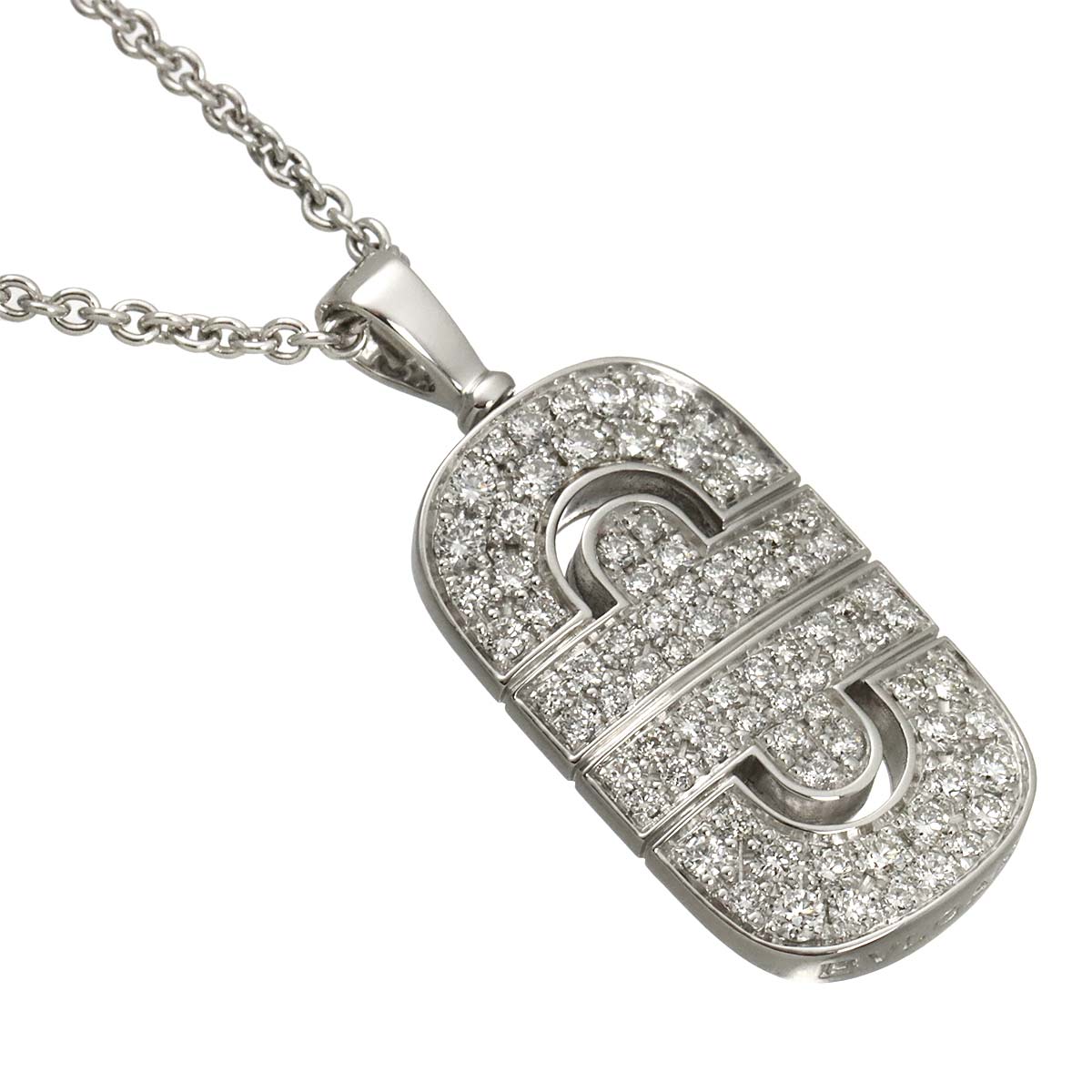 Parentesi Diamond Necklace 18K White Gold 750