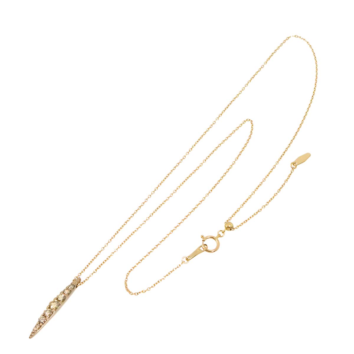 Diamond 0.50ct Necklace 18K Brown Gold 750