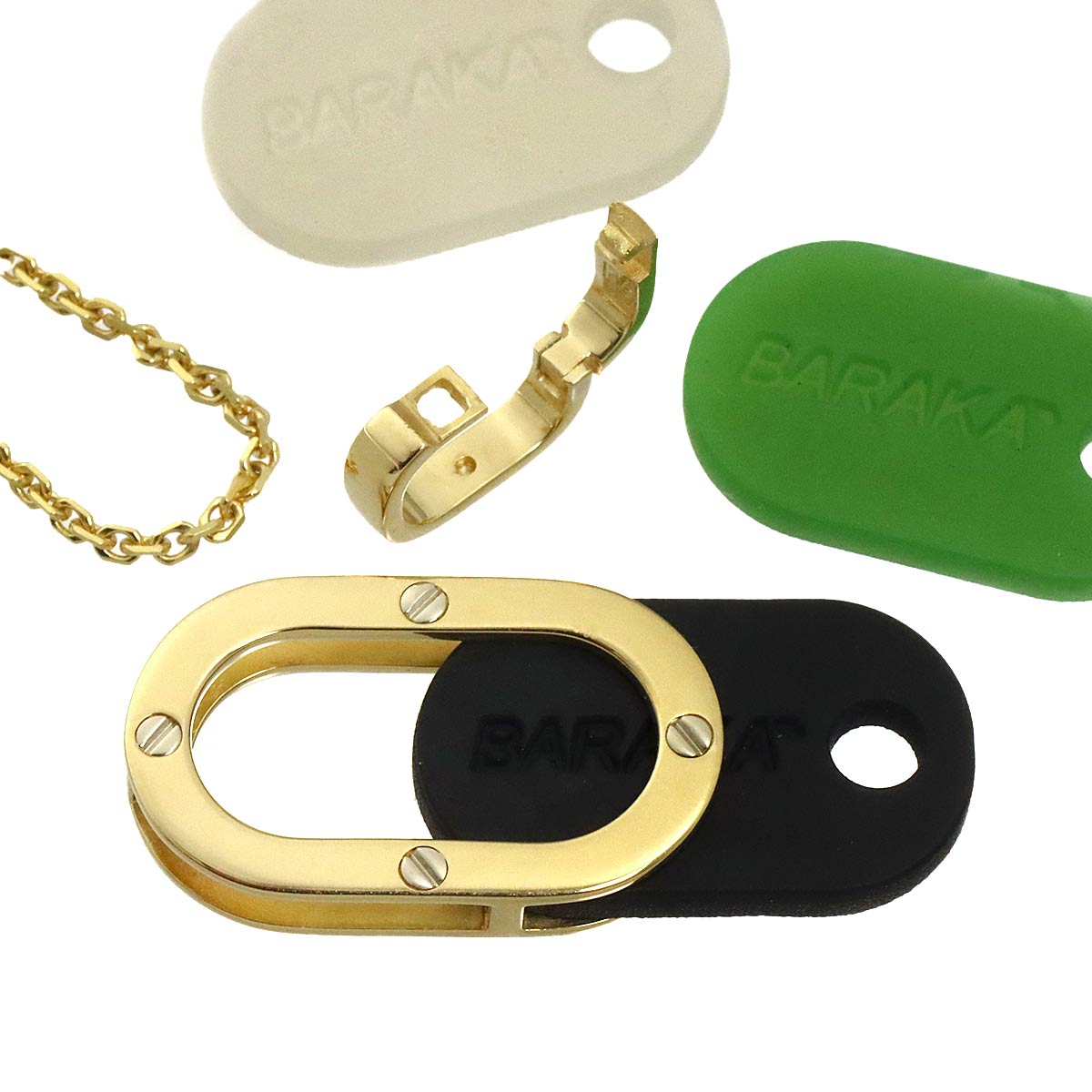 Rubber Necklace 18K Yellow Gold 750