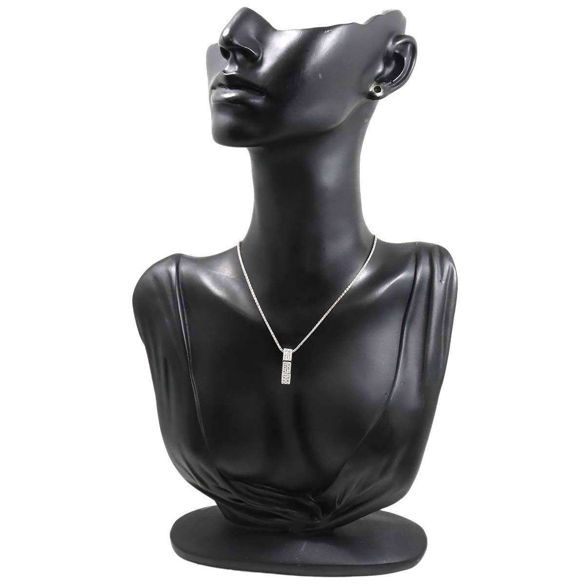 Diamond 0.35ct Ruby 0.02ct Necklace Platinum