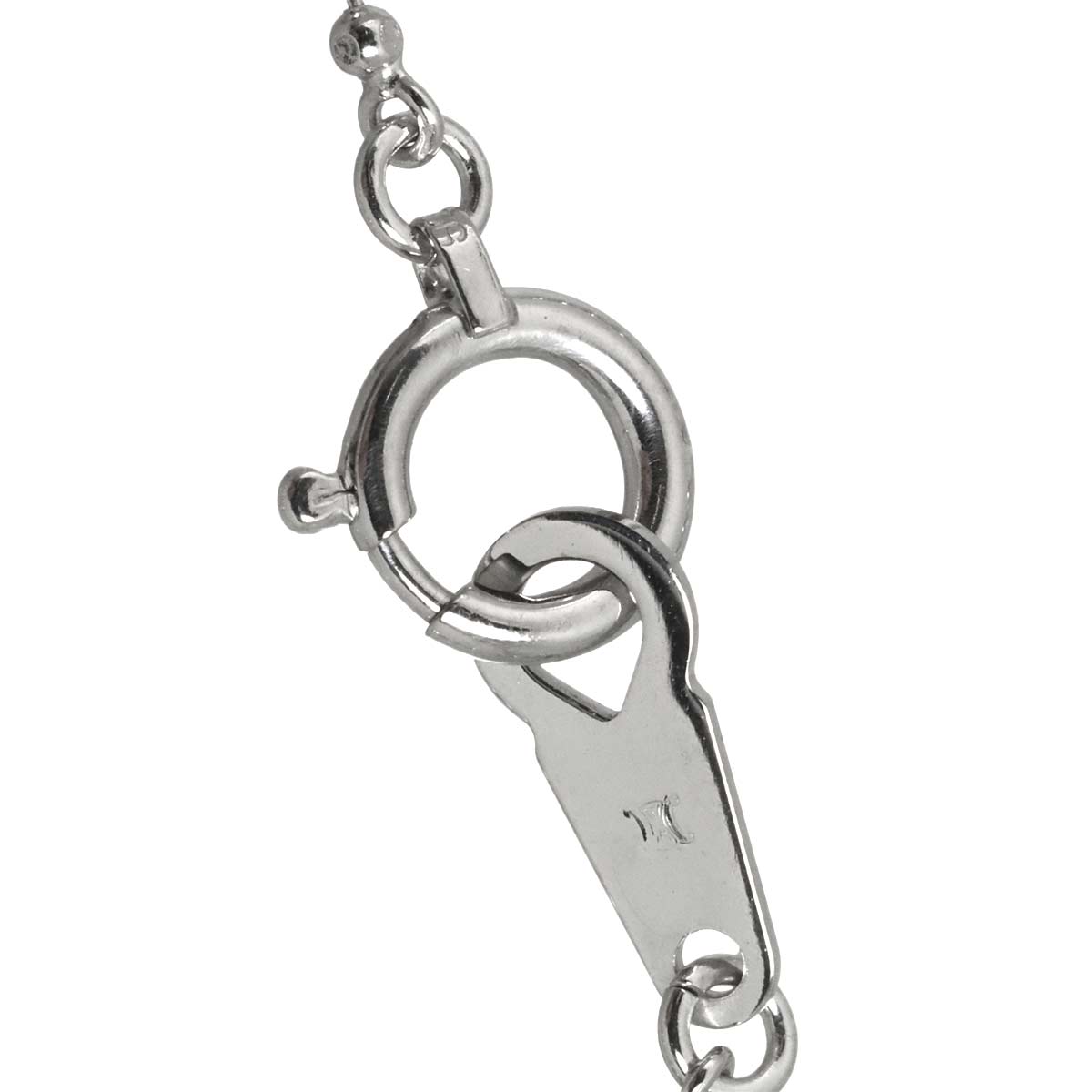 Diamond 0.33ct Cross Necklace 18K White Gold 750