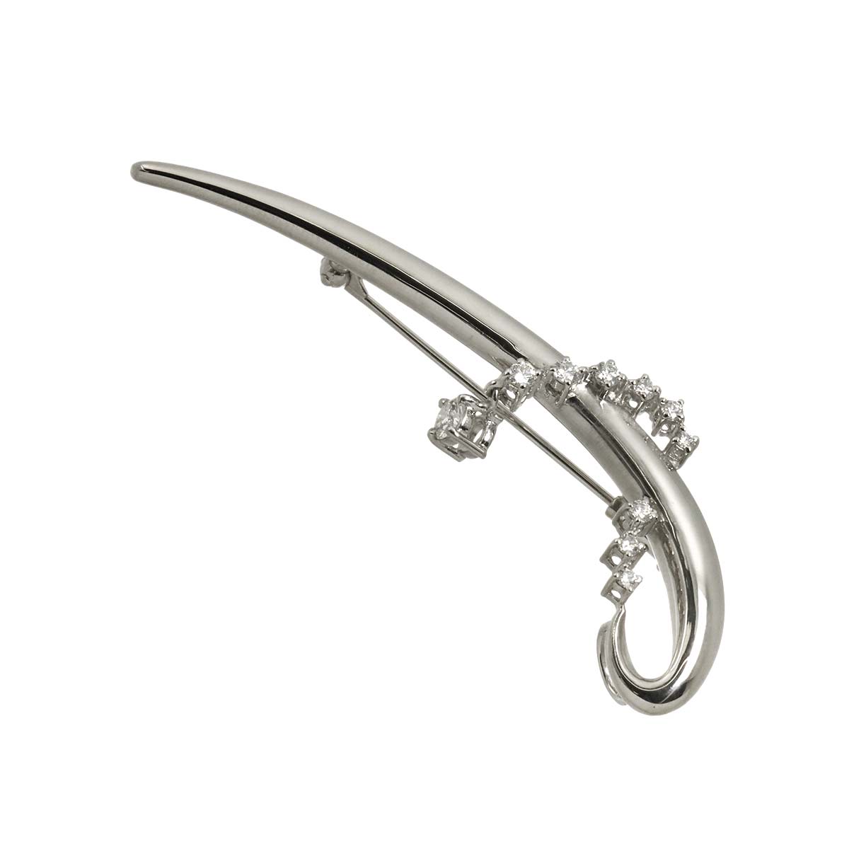 Diamond 0.40ct Brooch Pt Platinum