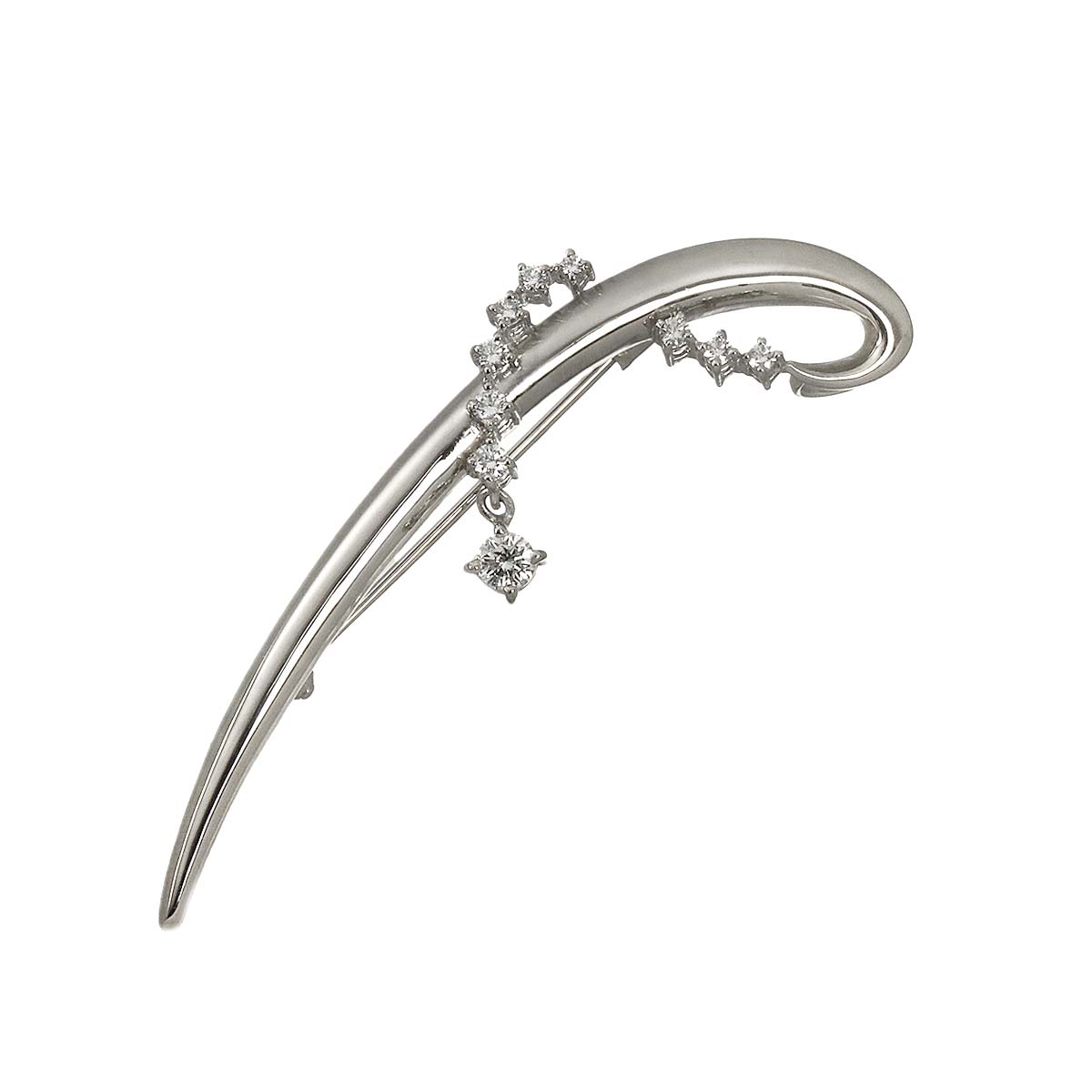 Diamond 0.40ct Brooch Pt Platinum