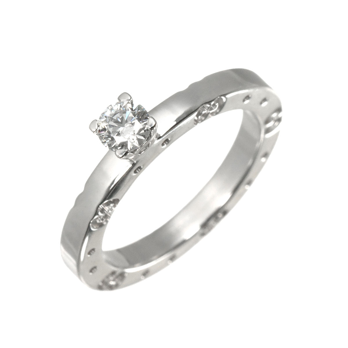 Icon Solitaire Diamond 0.24ct F/VVS1 Ring 18K WG size4.5-4.75(US)