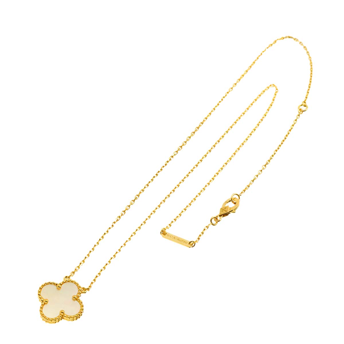 Vintage Alhambra MOP Necklace 18K YG 750