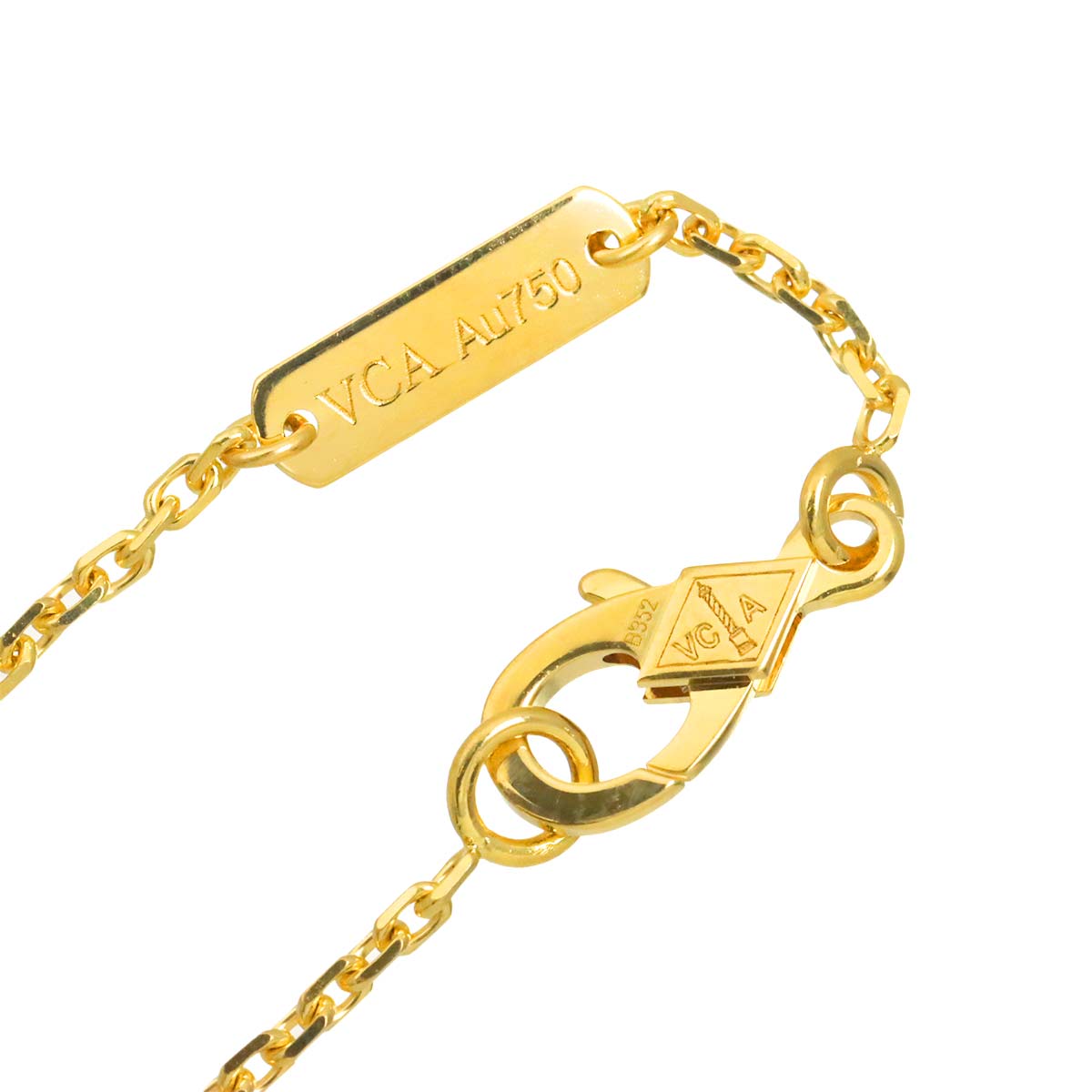 Vintage Alhambra MOP Necklace 18K YG 750