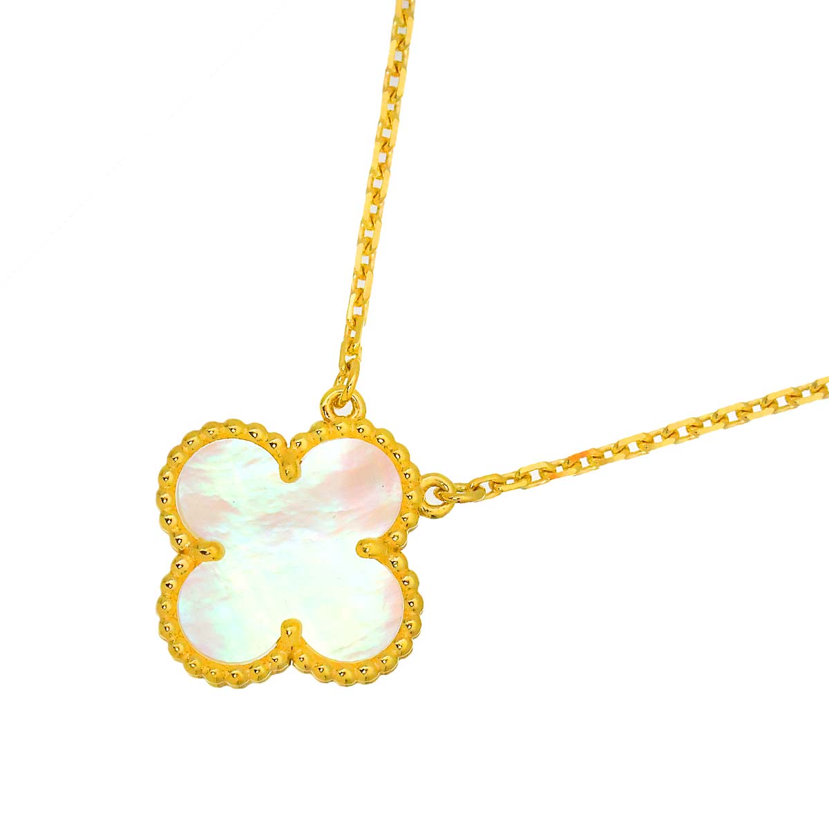 Vintage Alhambra MOP Necklace 18K YG 750