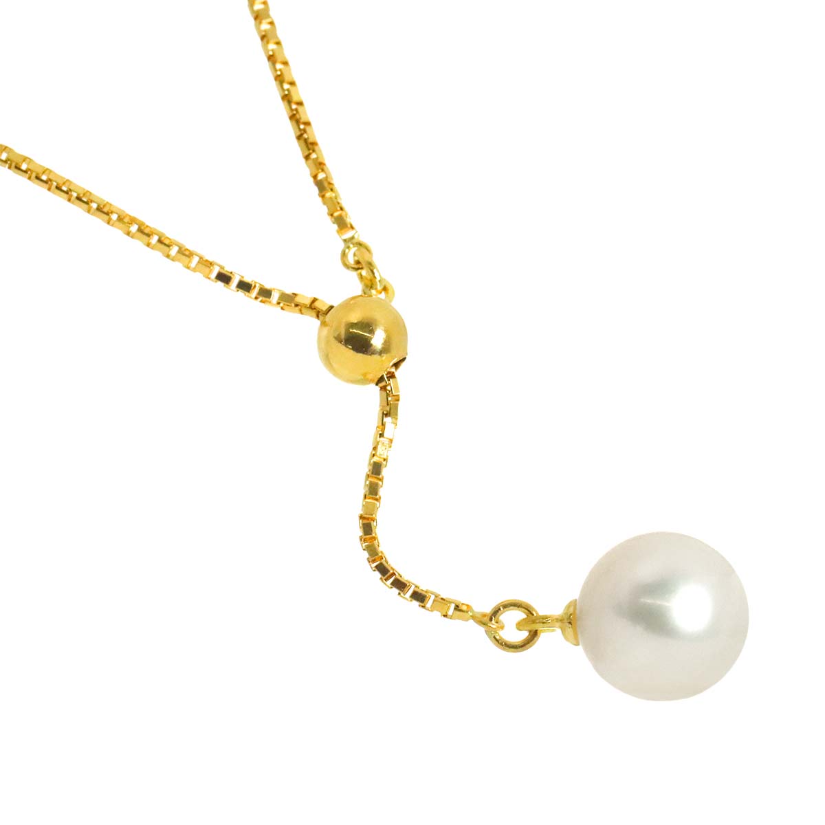 Akoya Pearl 7.4mm Necklace 18K YG 750