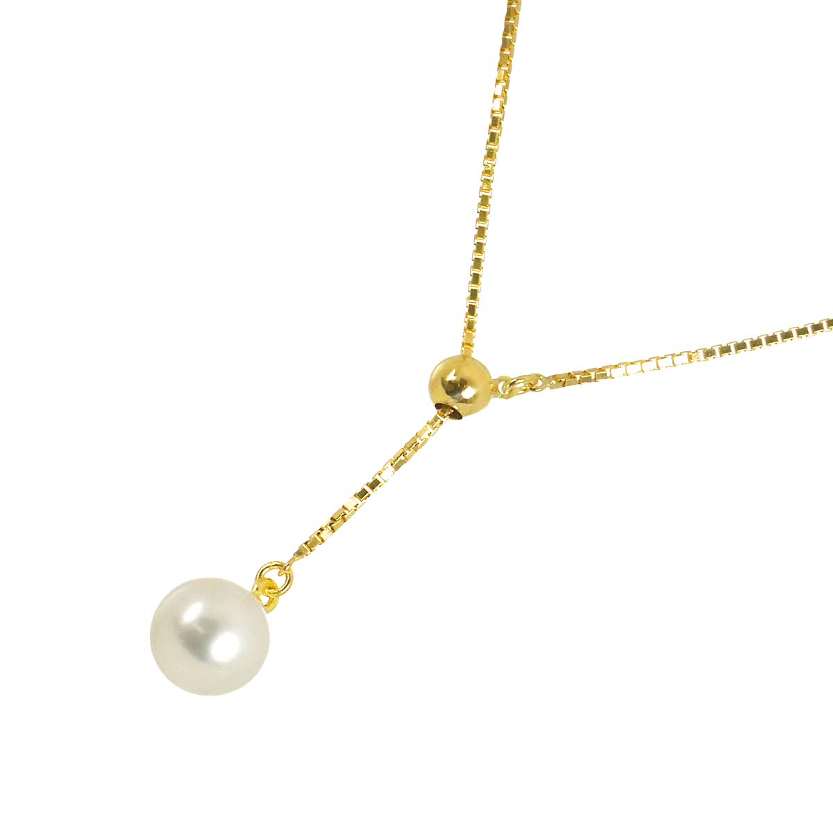 Akoya Pearl 7.4mm Necklace 18K YG 750