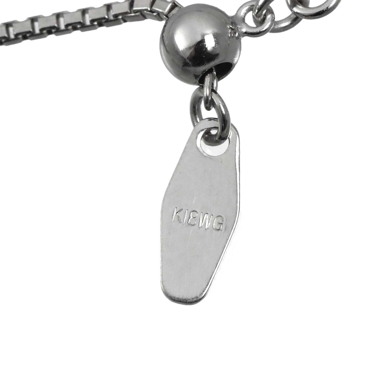 Sapphire Diamond 0.47ct Necklace 18K White Gold 750