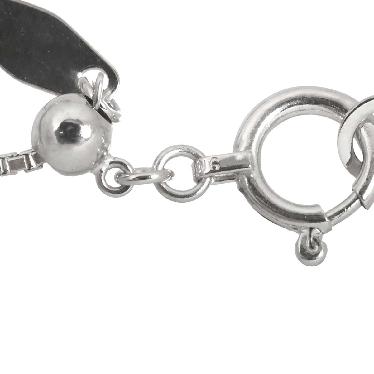 Sapphire Diamond 0.47ct Necklace 18K White Gold 750
