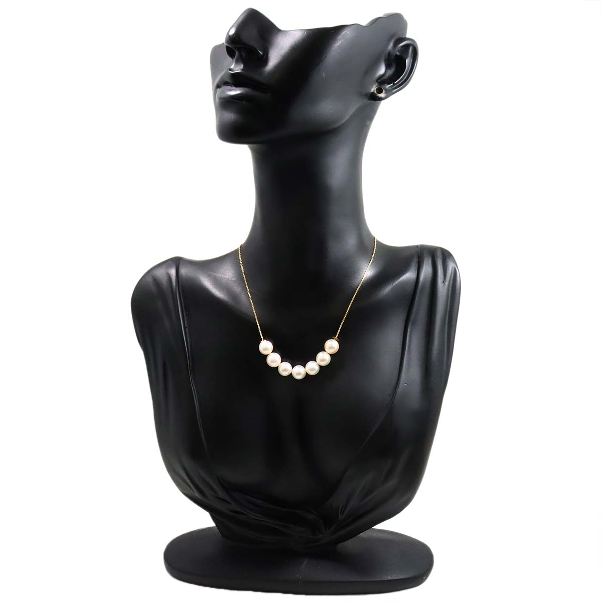 Akoya Pearl 7.6mm Necklace 18K YG 750