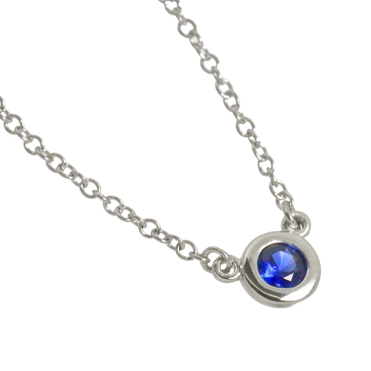 By The Yard Sapphire 0.11ct Necklace Platinum