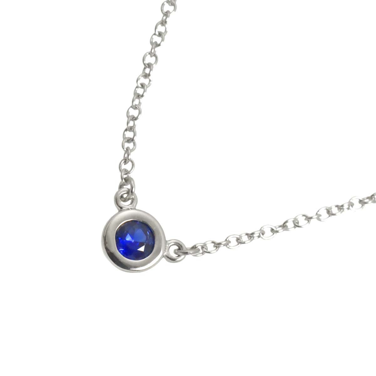 By The Yard Sapphire 0.11ct Necklace Platinum