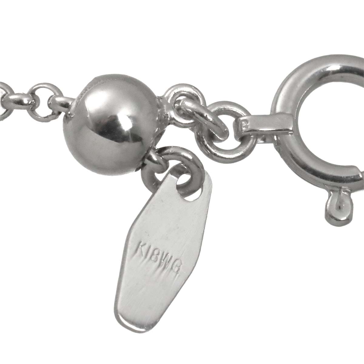 Diamond 0.45ct Necklace 18K White Gold 750